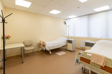 Medical ward for two patients for rehabilitation after surgery