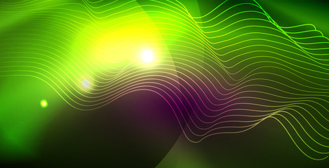Shiny neon space background