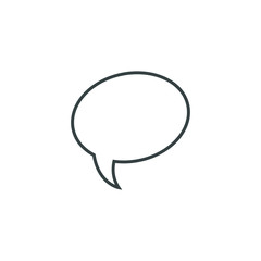 Speech bubble, speech balloon, chat bubble vector icon for apps and websites
