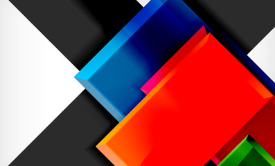 Colorful square and rectangle blocks background