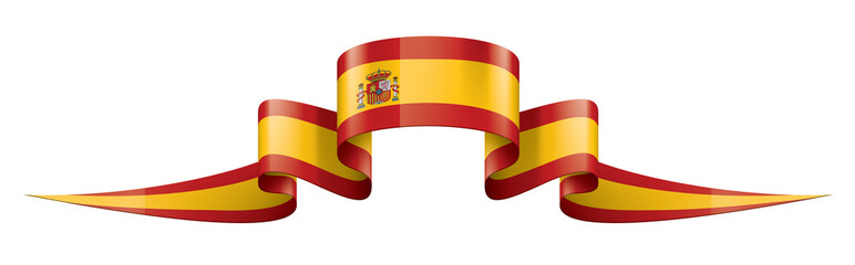 spain flag, vector illustration on a white background