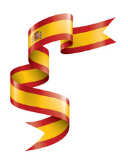 spain flag, vector illustration on a white background