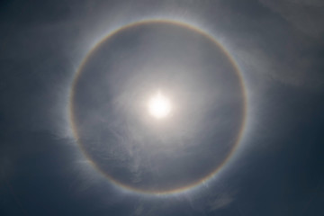 タイ　アユタヤの日暈