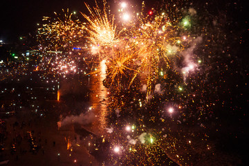 Fototapeta premium Arambol New Year Goa Pattaya International Fireworks Festival