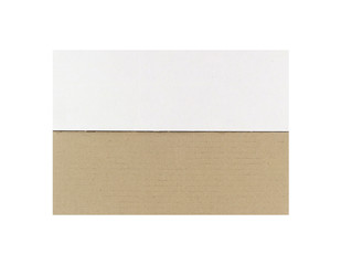Fototapeta premium Recycled brown torn or ripped pieces of paper craft stick on a white background