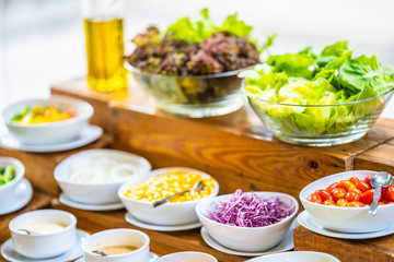 Fototapeta na wymiar Salad bar for healthy