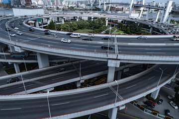 Nanpu Bridge Approach Bridge in Shanghai