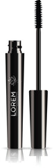  Empty mascara brush vector mock-up illustration.  Realistic 3d empty glossy black eyelash or eyecleaner package design.  Luxury makeup cosmetic product container or tube isolated on white background.