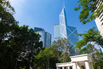 香港 高層ビル群 中国銀行タワー