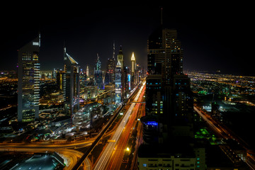 Fototapeta na wymiar Dubai City at night