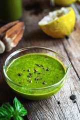 Basil with Lemon Dressing