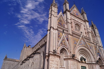 Fototapeta na wymiar Cathedral of Orvieto, Italy