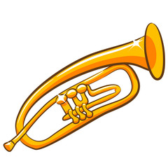 golden trumpet vector