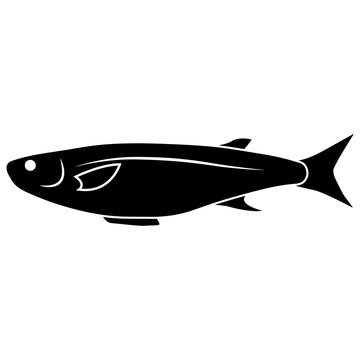 Mullet fish vector flat icon