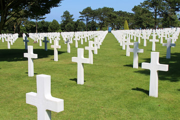 american military cemetery in Colleville-sur-Mer (France)