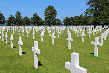 american military cemetery in Colleville-sur-Mer (France)