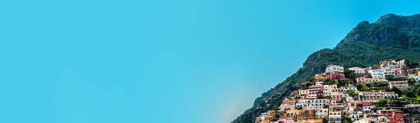 Fototapeta na wymiar Panorama of amazing Amalfi coast. Positano, Italy