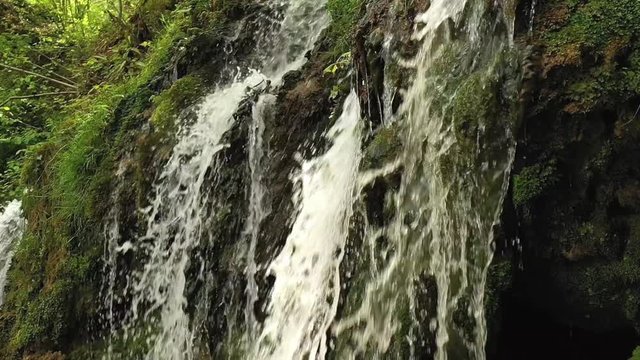 Slow motion video of waterfall