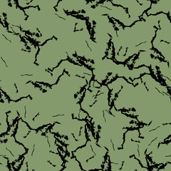 Forest camouflage of various shades of black and green colors