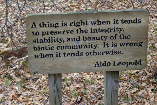 aldo leopold sign