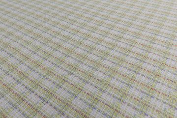 Beautiful closeup of tartan fabric with textile texture background