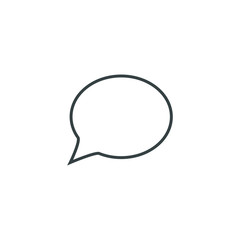 Speech bubble, speech balloon, chat bubble vector icon for apps and websites