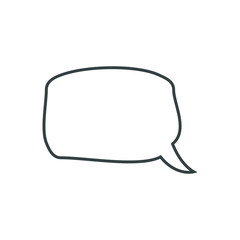 Fototapeta premium Speech bubble, speech balloon, chat bubble vector icon for apps and websites