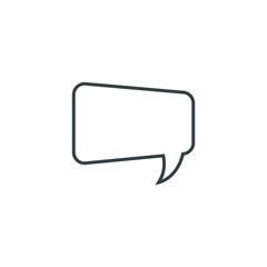 Speech bubble, speech balloon, chat bubble vector icon for apps and websites