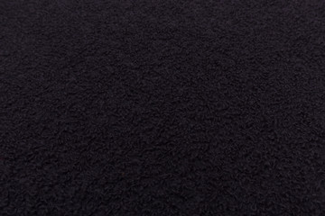 Close up of black fabric with textile texture background