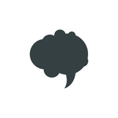 Speech bubble, speech balloon, chat bubble vector icon for apps and websites