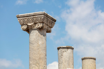 Fototapeta na wymiar The Temple Of Artemis At Sardis. Salihli, Manisa - TURKEY