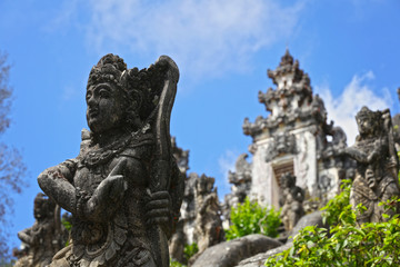 Hindu Temple Pura Lempuyang Madya. Old ancient dragon stairs. Bali, Indonesia.