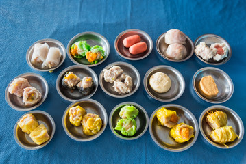 Full set of Timsum as breakfast in phuket southern part of Thailand.