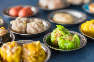 Full set of Timsum as breakfast in phuket southern part of Thailand.