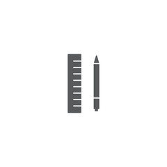 Ruler, Equipment, Instrument of Measurement vector icon, isolated on white background
