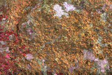 bright gold chalcopyrite texture close-up