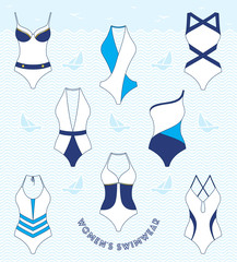 Set of women swimwear