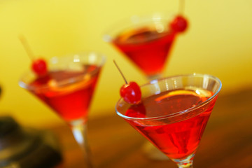 Cocktail Cosmopolitan, Cocktail Margarita cocktail, Cocktail Silk Stockings, and Martini.