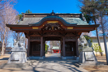 Obraz premium 聖蹟桜ヶ丘 小野神社 随神門