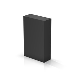 Black rectangular parallelepiped