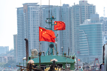 中国の漁船