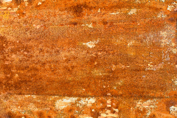 iron wall with rust. grunge texture. background for the designer. corrosion of metal