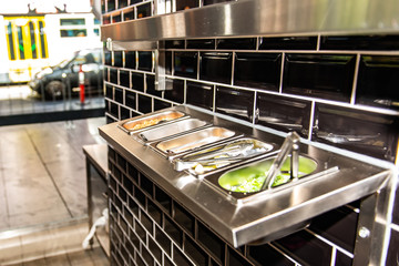 food in kitchen