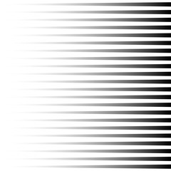 Halftone black horizontal lines. Repeat straight stripes. Lines pattern