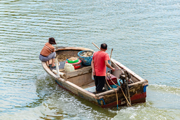 Fototapeta na wymiar 中国の漁船