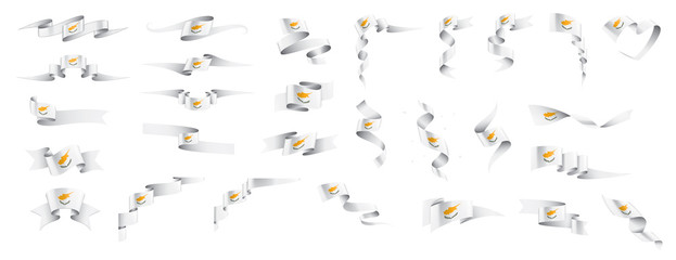 Cyprus flag, vector illustration on a white background