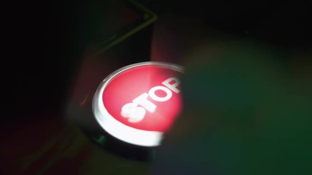 Pressing a stop button in 4k slow motion 60fps