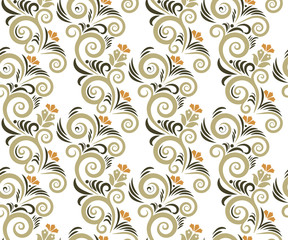 Vector ornamental hand drawing decorative background. Ethnic seamless pattern ornament. Vector pattern. 