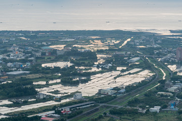 Fototapeta premium The beautiful sunrise landscape of Lanyang Plain