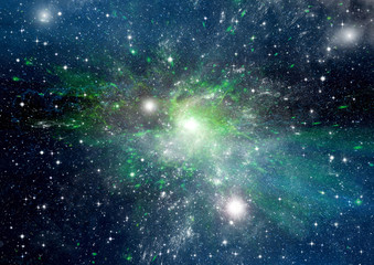 Naklejka premium galaxy in a free space